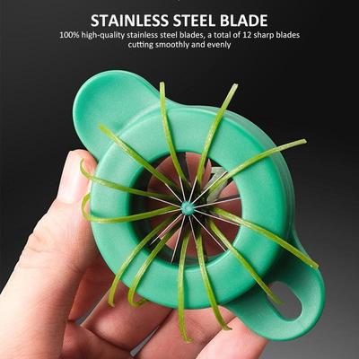Новая шинковка для зеленого лука, легкая в использовании, шинковка для нарезки соломкой, нарезка «цветок сливы», шинковка для овощей с супертонкой нарезкой соломкой, кухонные аксессуары KTY