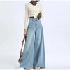 Джинсы женские весна-лето 2025 новые модные европейские стильные широкие свободные джинсовые брюки женские полной длины уличные синие джинсы