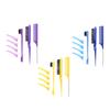 7 Pieces Hair Styling Comb Hair Brush Set Nylon Teasing Hair Brush Rat Tail Comb with Duckbill Clips