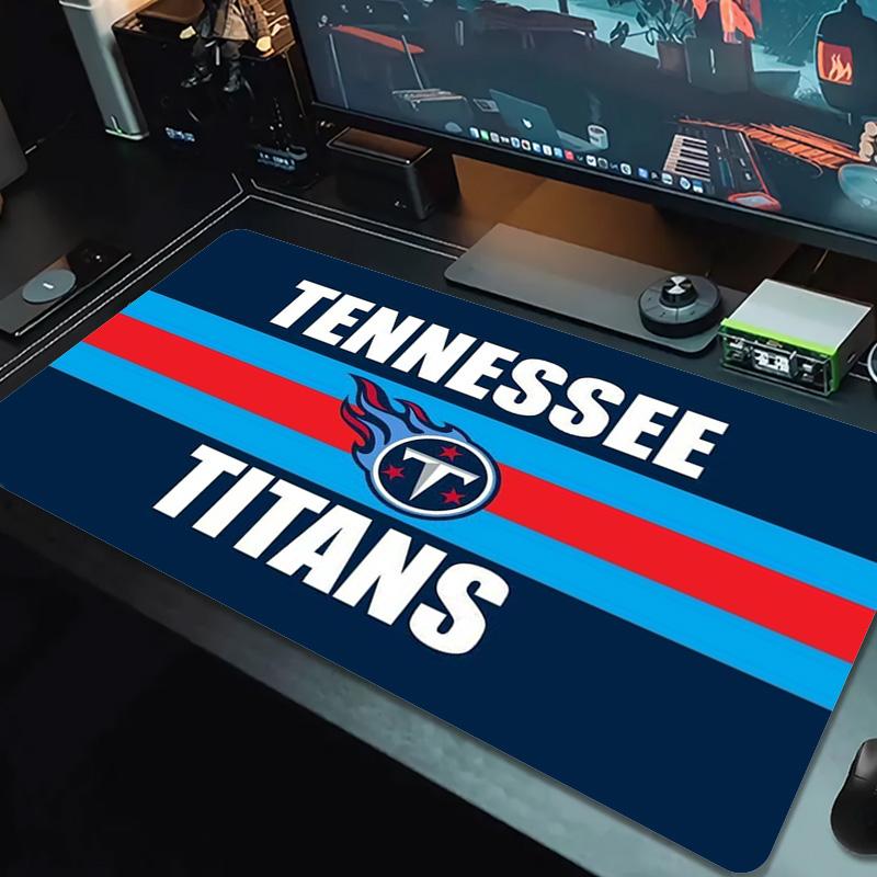 Tennessee Titans Logo Color Mouse Pad Large Gaming Table Cushion Non-slip Laptop Tablet Big Mousepad XXL Mat Mini PC Playmat With Lock edge