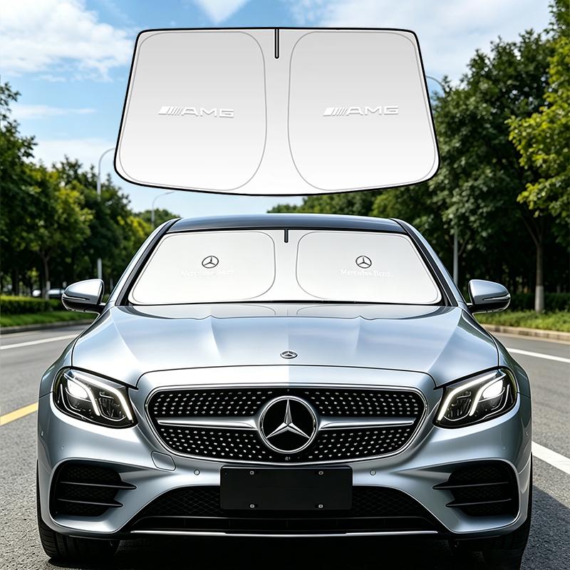 Mercedes Benz Car Windshield Sunshade Accessories For Mercedes Benz AMG W203 W206 W220 W205 W211 W212 W201 W168 W169 GLA GLB GLC BM1