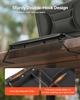 Stadium Seat, Folding Bleacher Chair with Back Support and Thick Cushion, Padded Stadium Seat for Bleacher Includes Shoulder Strap, Hooks, Cup Holder,