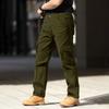 Men's Cargo Pants - Cotton Loose-Fit Comfortable Straight-Leg Multi-Pocket Trousers
