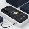 Чехол для телефона с узором космонавта и веревкой для Samsung S24 S23 FE S22 Ultra S21 FE A54 A53 A34 A52 A72 A71 A51 A32 A23 A13 S10, противоударный мягкий чехол для телефона