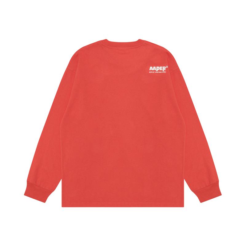 Aape Moonface patch long-sleeve tee AAPLTM1575XXN