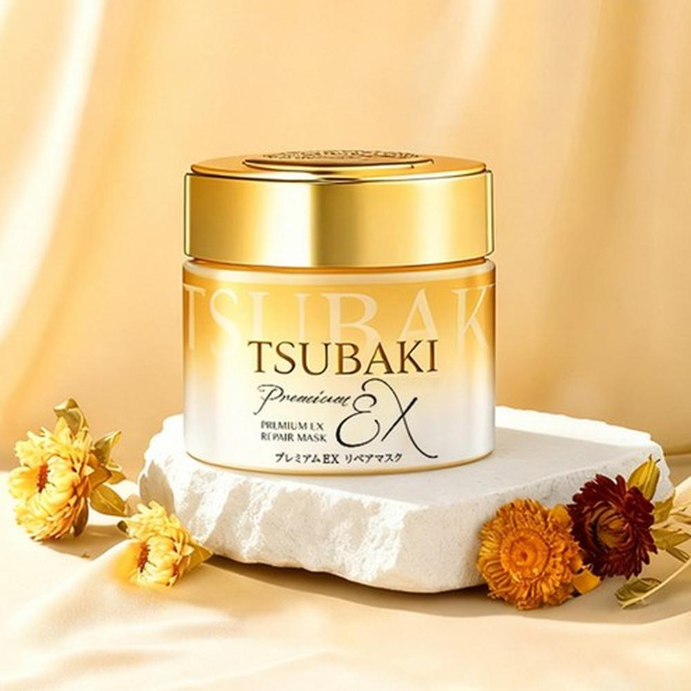 Tsubaki Премиум-маска для волос EX Repair 180 г – Интенсивное восстановление, Питание волос, Корейская