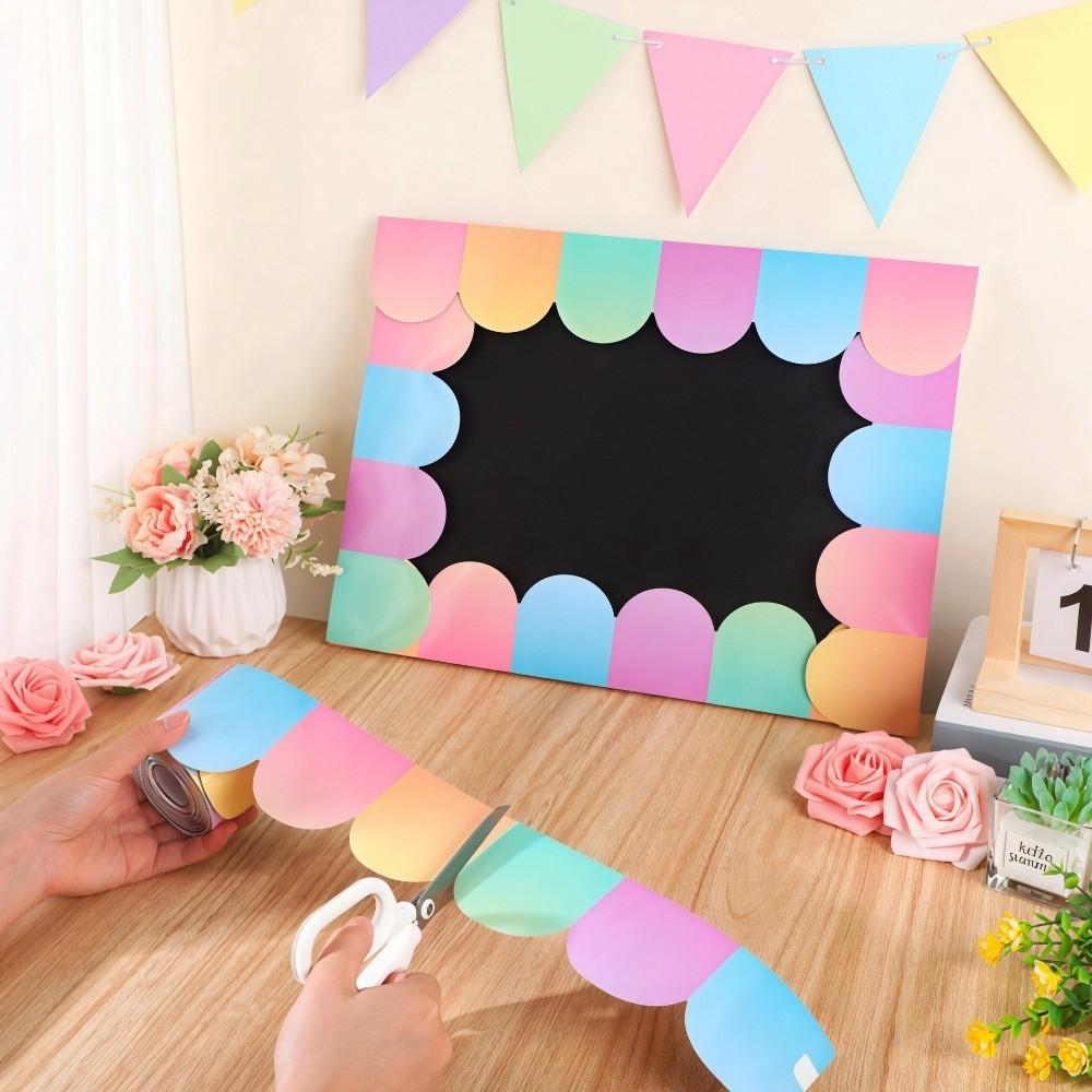 20.0 Meter Roll Blackboards Border Self-Adhesive Wall Trim Decals Notice Board