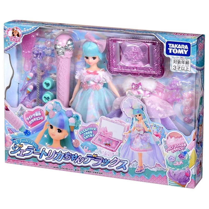 Takara tomy Licca-chan Kiratto Karachen Gelato Rika-chan deluxe Dress up play house toys 3 года и старше