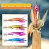 Wood Shrimp Squid Lure ABS Simulation Shrimp Cuttlefish Bait 7cm 3D Eyes with Hooks for Outdoor Fishing Gear