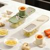 1 шт. Артефакт для измельчения чеснока Измельчитель чеснока Ручная кухонная терка для чеснока и имбиря с пластиной для измельчения и соковыжималкой для имбиря