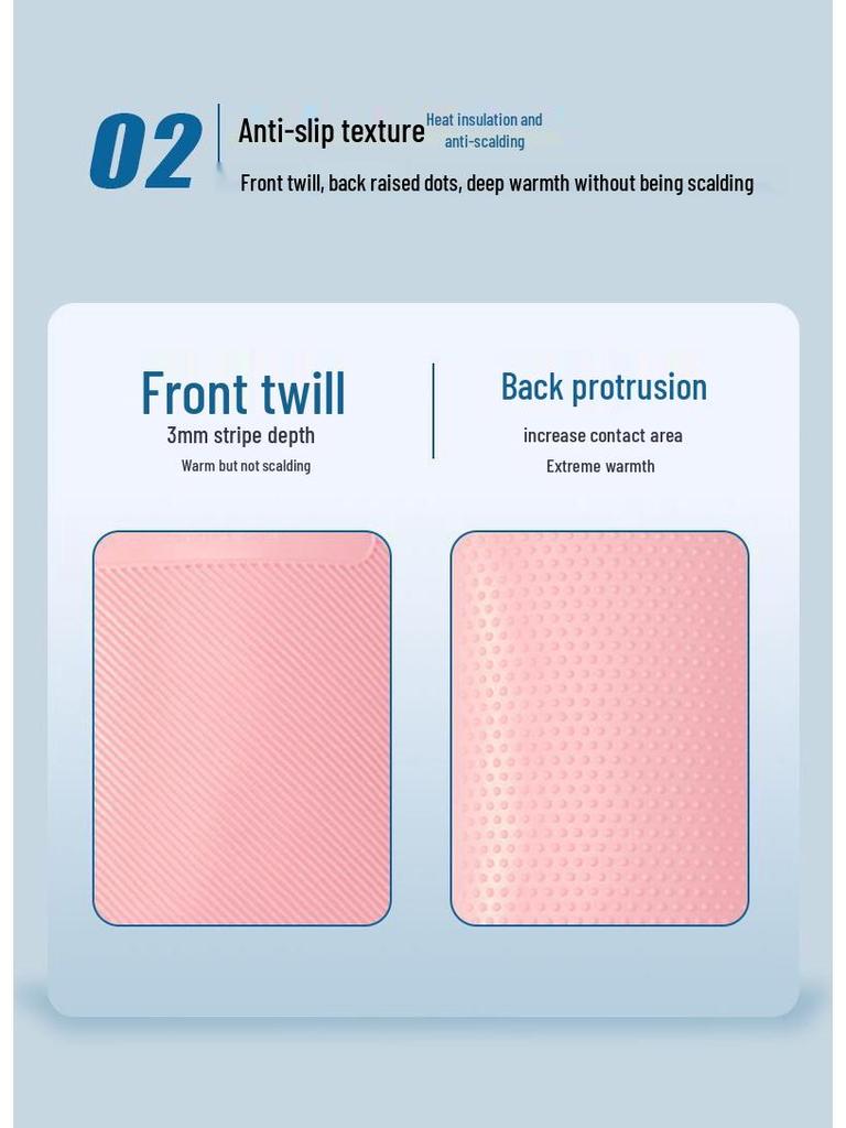 Portable Hot Water Bottle Hand Warmer - Long, Washable, Explosion-Proof, Available In Large & Small Sizes