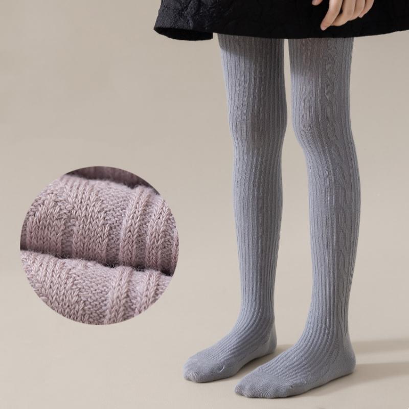 Колготки для девочек, теплые леггинсы, весна 2024, колготки для девочек, детские колготки, детские штаны, однотонная хлопковая одежда, весна-осень