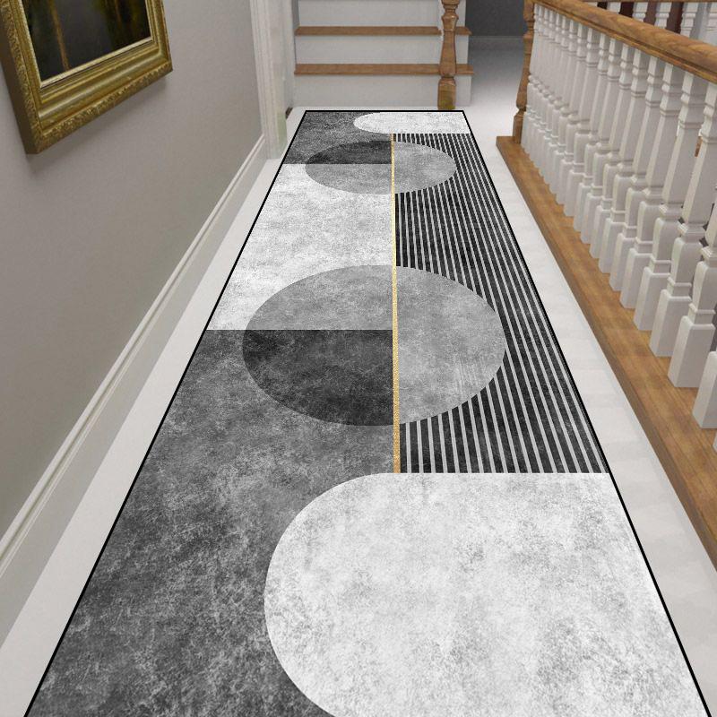Modern Home Long Corridor Carpet Non-slip Stairway Rug Hotel Lobby Passageway Runner Washable Room Decor Floor Mats Customizable