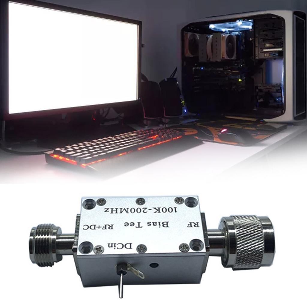 Тройник смещения постоянного тока - RF + DC 100K-200Mhz для активных антенн RF-питания для изоляции выхода широкополосных усилителей