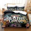 Игровой комплект постельного белья Death's Door Односпальный Полуторный Двуспальный Евро Евро-Макси Размерный ряд Постельное белье для спальни подростка Комплект простыней 3D Печать Аниме Комплект простыней