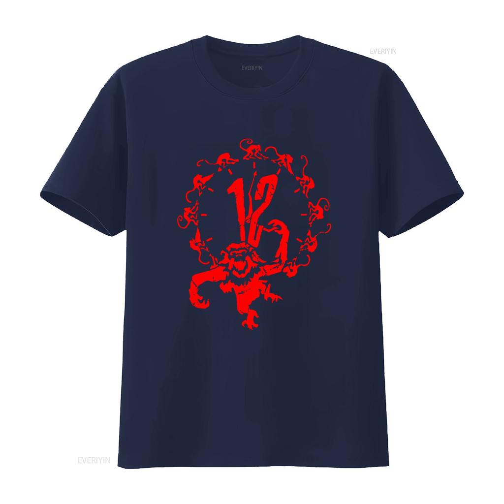 12 Monkeys Cult Movie T Shirt Red Monkey Design All Sizes NEW vintage Washed designer clothes Stylish Stretched graphic Unisex