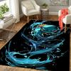 1Pc Water Elemental Spirit Rug, Office Carpet Indoor Outdoor Doormat, Non-Slip, Comfortable, Living, Christmas Halloween, Xmas Gift N1153