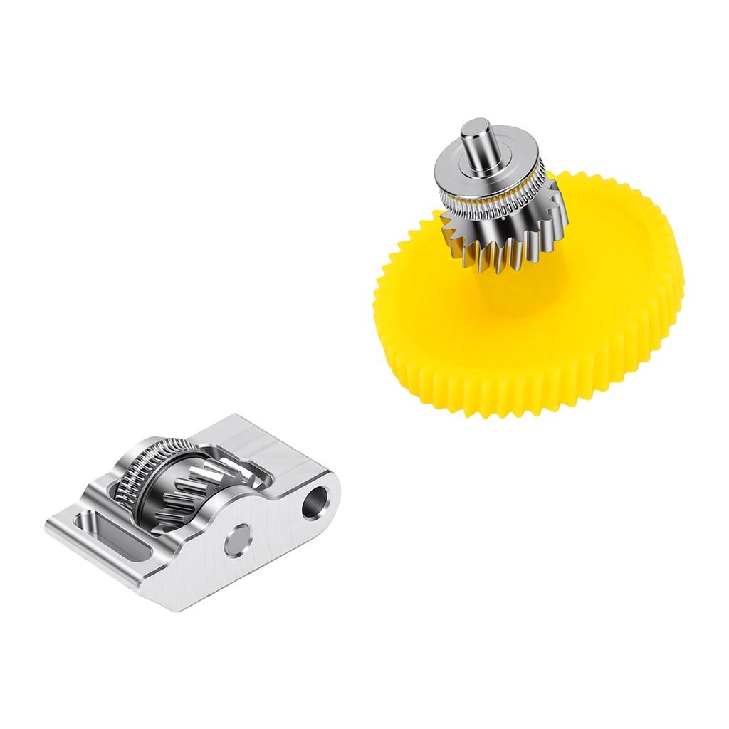 Extruder Gear Assembly Replacement for Bambu Lab P2S Printer Metal 3D Printer Extruder Gear Kit Silver