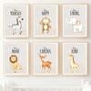 Nordic Print Kawaii Animal Lion Zebra Poster Мотивационные цитаты для детской комнаты Картина Настенная живопись Картина Фреска Детская комната Декор