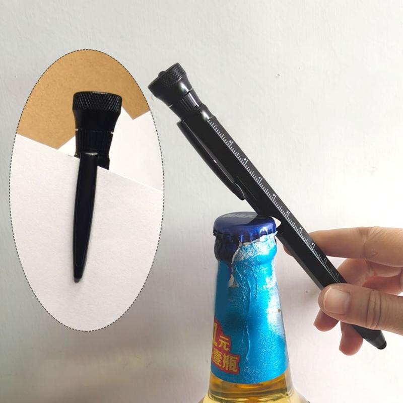 Многофункциональная шариковая ручка 7 в 1 Ручка-мультитул Гаджеты для мужчин Подарок на день рождения Рождественские наполнители для чулка