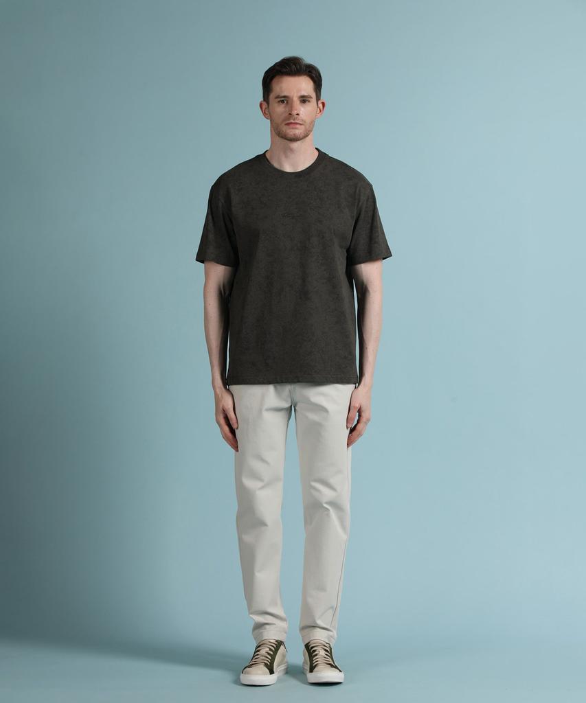 PANICALE Charcoal Vintage Washed Logo Short Sleeve T-Shirt