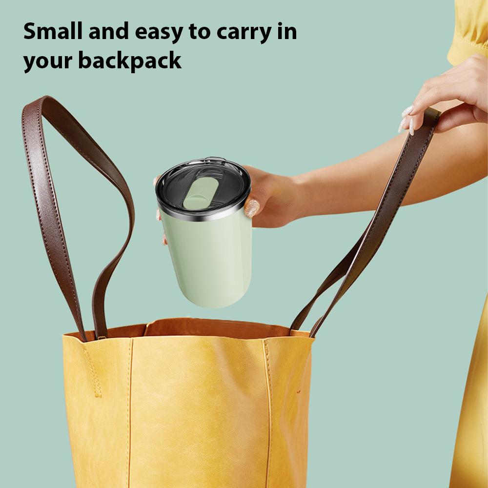 350ml Self Stirring Mug Rechargeable Non-axial Magnetic Coffee Mixing Cup with Lid 304 Stainless