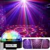 LED Disco Magic Ball Light Sound Control Party Lights TF Card MP3 Player Sound Activated Lamp with Bluetooth for Home KTV Party