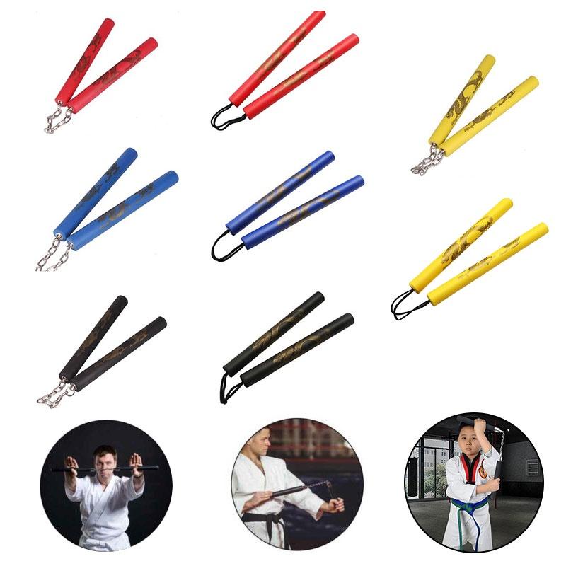 Foam Nunchuck Martial Stick Kid Adult Practice Karate Weapon Toy Tool Fitness