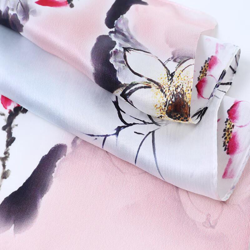 Hengyuanxiang Silk Crepe Satin Scarf