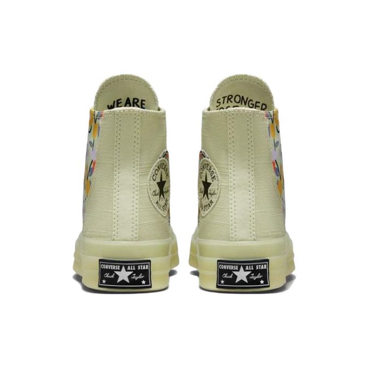 Converse Женские кроссовки Chuck 70 High We Are Stronger Together Green Olive-Aura Black A01730C