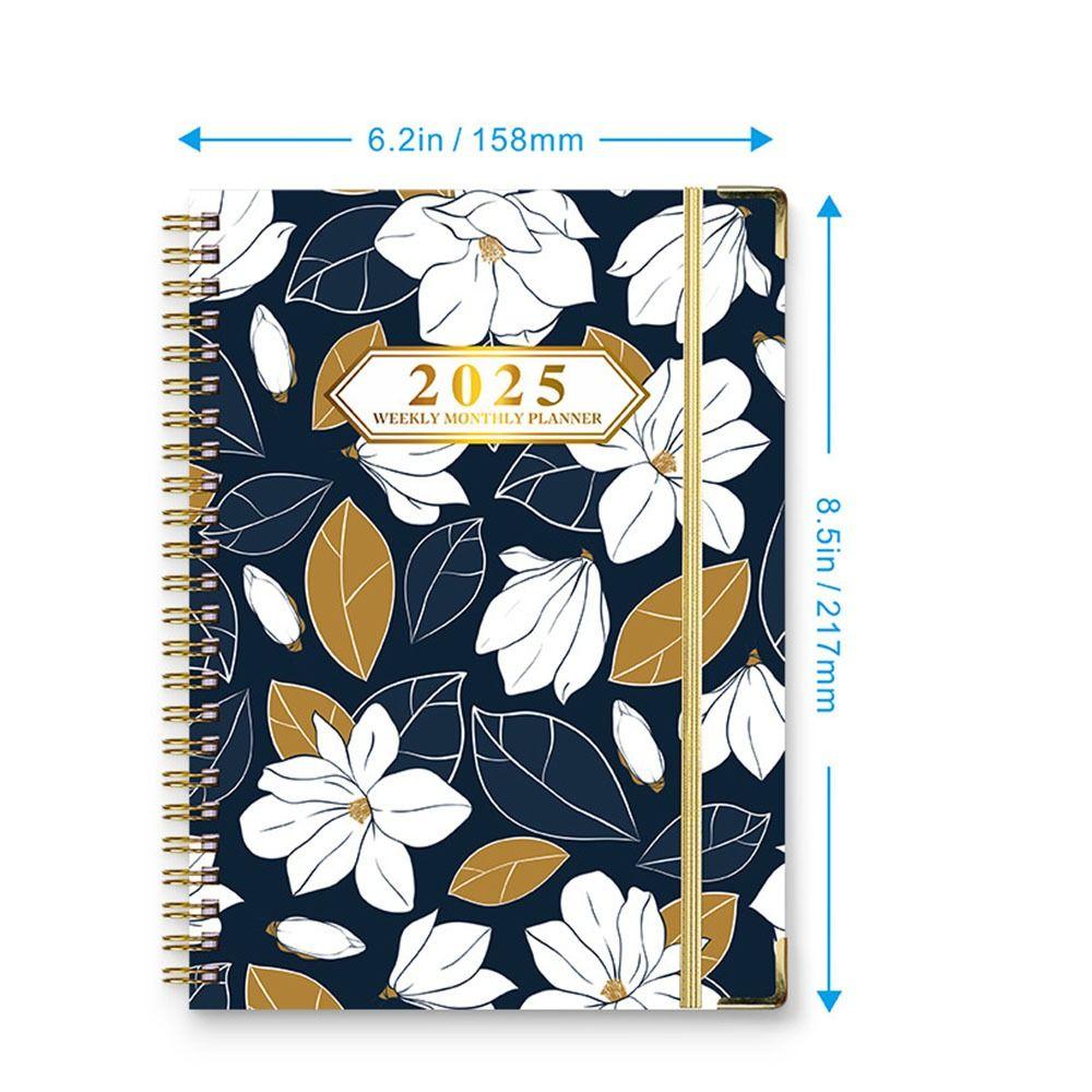 Time Organizer 2025 Agenda Planner Notebook Loose-leaf  Coil Diary Notebook  School