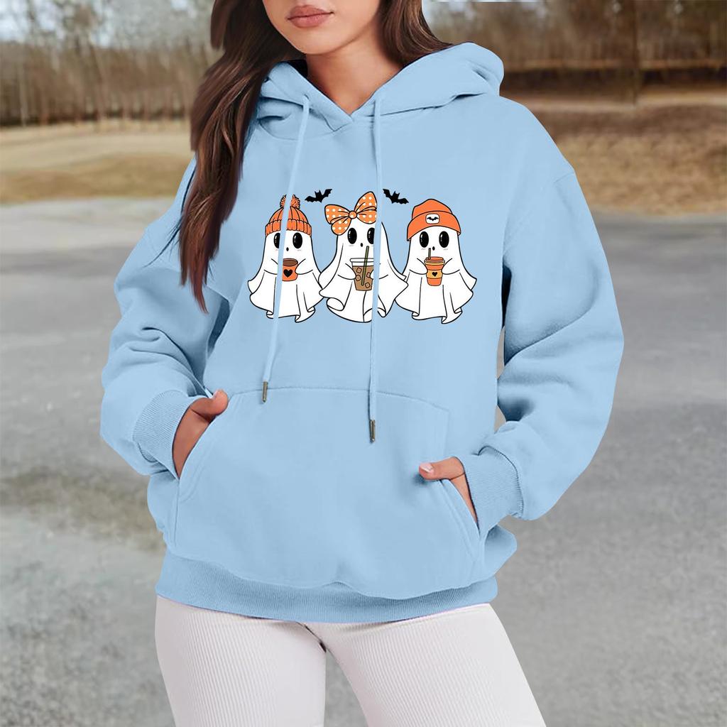 Женские свитшоты оверсайз, флисовые толстовки с длинным рукавом, осенние наряды с карманом