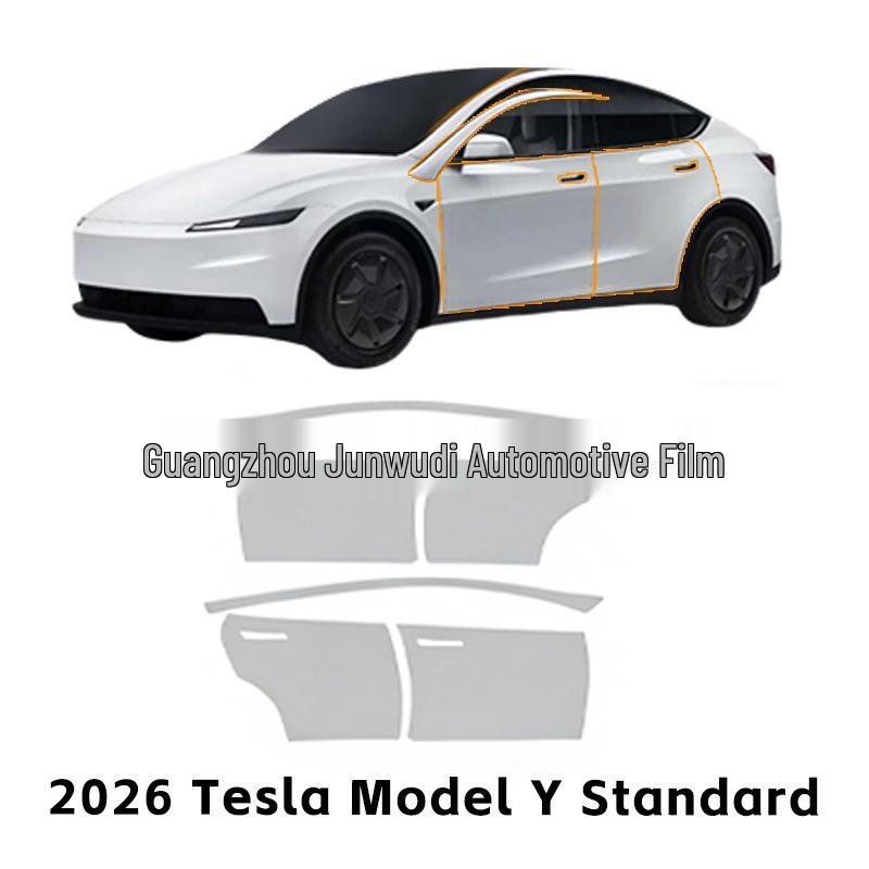 Автомобильная пленка 2026 Model Y Standard TPU с функцией самовосстановления, предварительно вырезанная