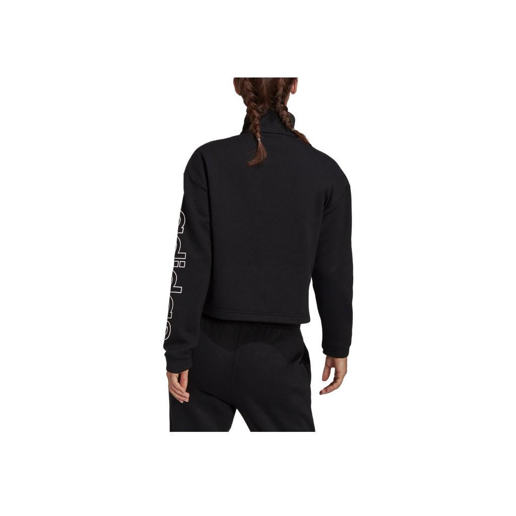 Adidas Свободная флисовая толстовка с длинным рукавом Essentials Primegreen Comfort, женские топы, черный цвет H09267