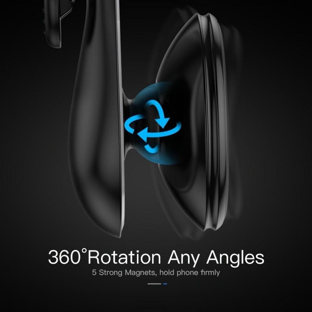 Премиальный металлический магнитный держатель для телефона в автомобиль с вращением на 360°, ультратонкий L-образный дизайн