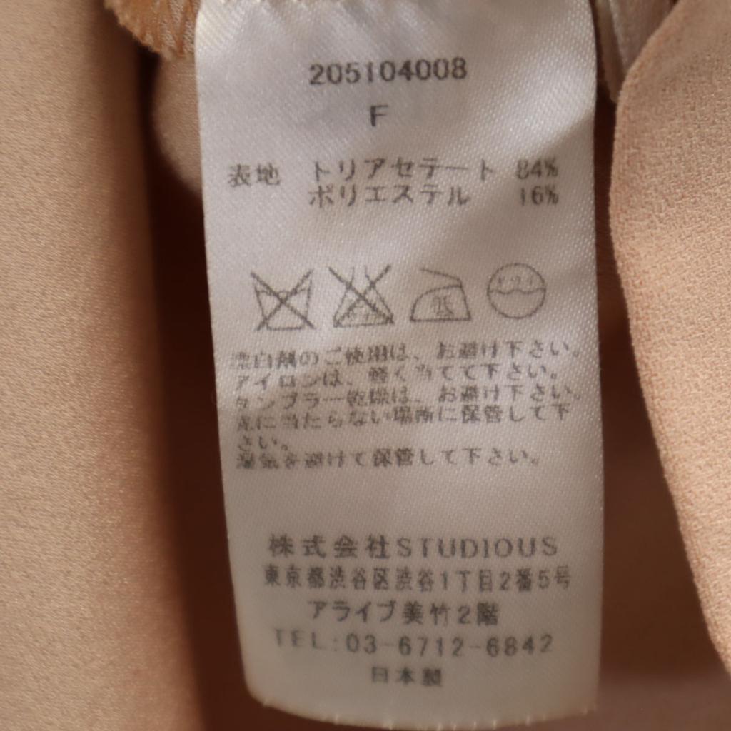 STUDIOUS CITY Made In Japan Five-quarter Sleeve Cut F Pink Women Used