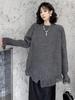 Irregular Hole Solid Color Female Sweater ZYY1026