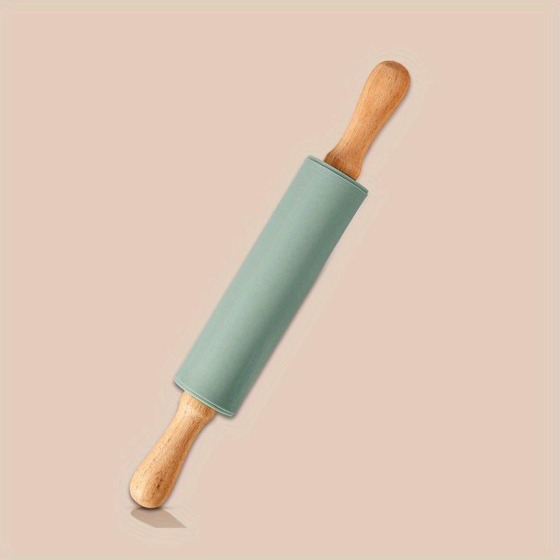 Очень большой нескользящий силиконовый коврик для замешивания теста и набор скалок для легкой выпечки