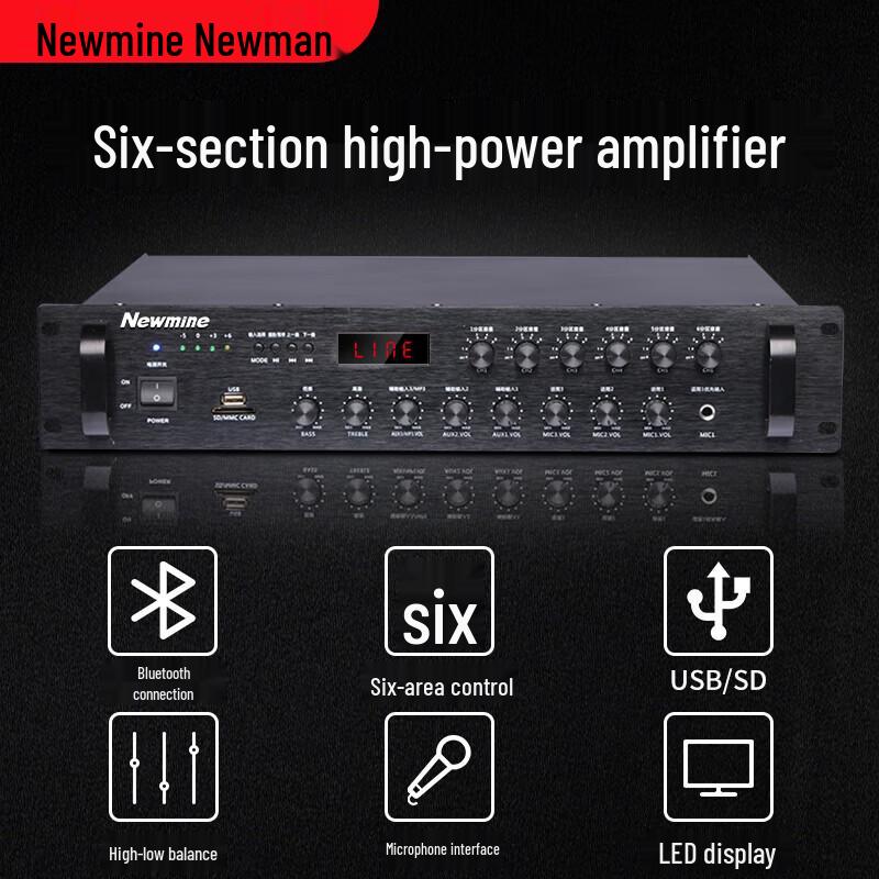 Newmine L-1100 Профессиональный Bluetooth-усилитель для публичного вещания 500 Вт (Китайская версия)