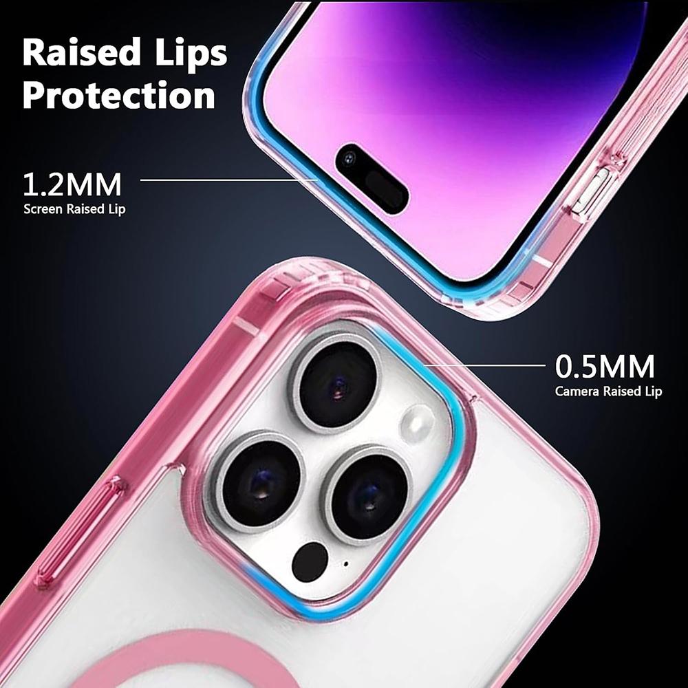 Прочный Магнитный Гибридный Чехол Для Magsafa Для Iphone 16 15 14 13 12 11 Pro Max Plus Mini Конфетный Цвет Матовый Жесткий ПК Чехол Силикон
