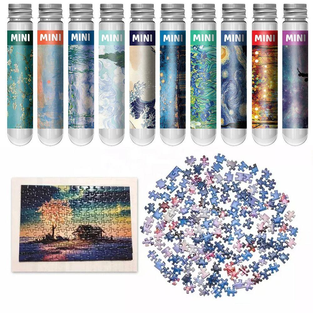 150PCS/Set Oil Painting Oil Painting Jigsaw Gifts Decompression Game Jigsaw Puzzles Adult Children