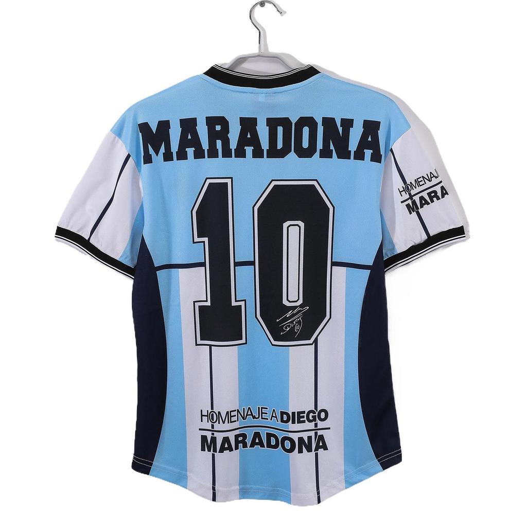 2001 Argentina Home Maradona Retro Jersey - Personalized & Customizable
