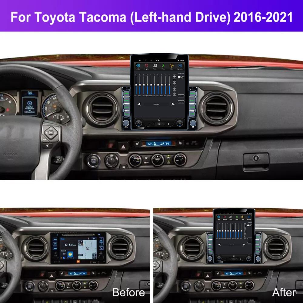 9,7-дюймовый вертикальный экран Tesla автомобильное радио для Toyota Tacoma N300 2015 - 2021 GPS навигация мультимедийный плеер Carplay 2 Din