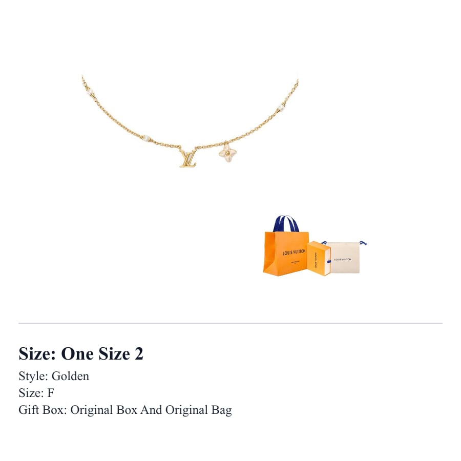 LOUIS VUITTON Necklaces Women's Gold M03901