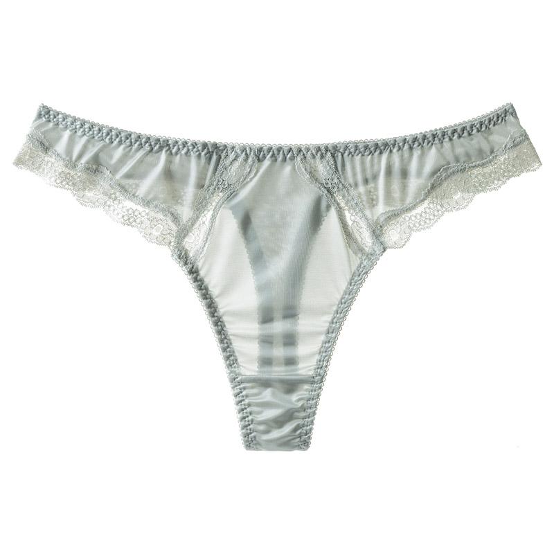 Женское нижнее белье стринги сексуальные ледяные шелковые трусики с низкой талией и кружевным бельем женское нижнее белье