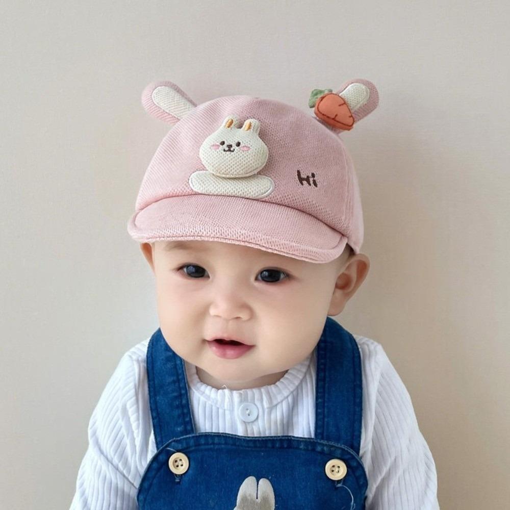 Cartoon Rabbit Ears Cartoon Peaked Hat Soft Brim Sun Hat Cute Sunshade Visors Boys Girls Kids