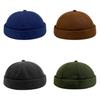 Melon Color Solid Peel Hat Warm Fashionable Adjustable Outdoor Cap Lightweight