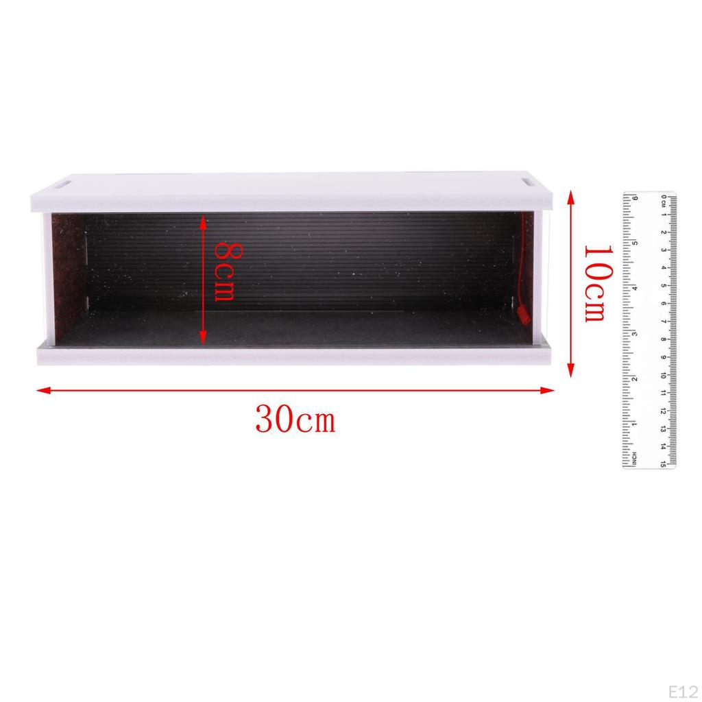 Контейнер-витрина для парковки 1/64 со светодиодной подсветкой 11,81 x 5,51 x 3,94 дюйма Защитный фон