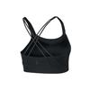 Nike Спортивный бюстгальтер Swoosh Luxe Solid со средней поддержкой, женский спортивный бюстгальтер, черный цвет CJ0545-010