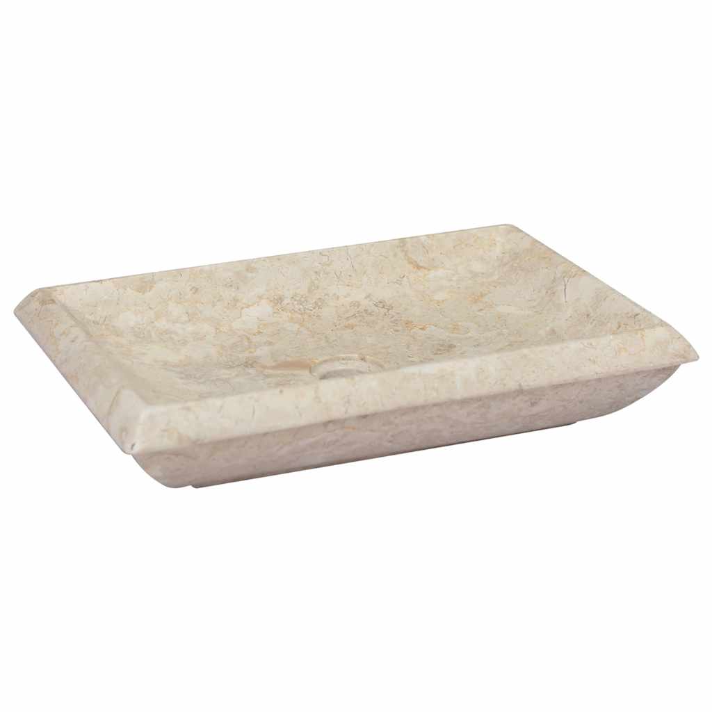 Cream Wash Basin 50 x 35 x 10 cm Marble